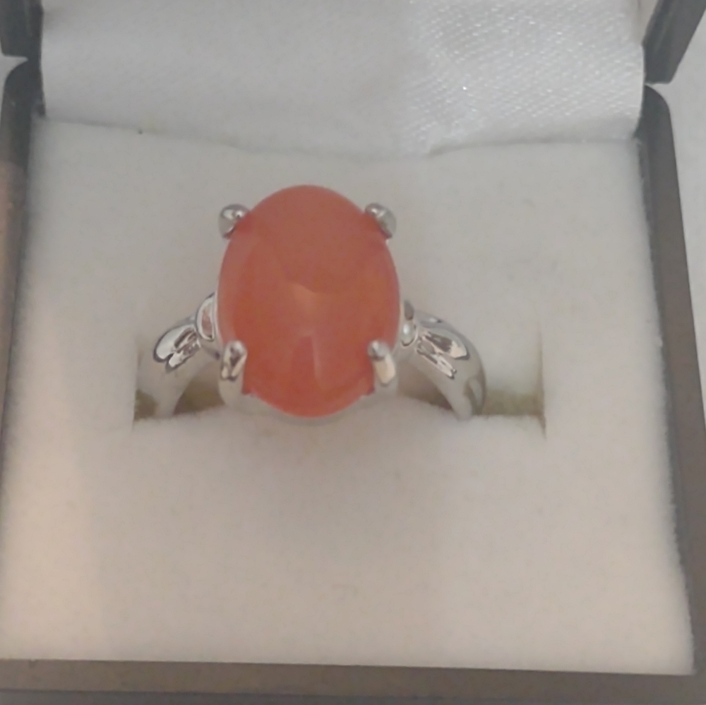 New orange women's size 6 1/4 ring